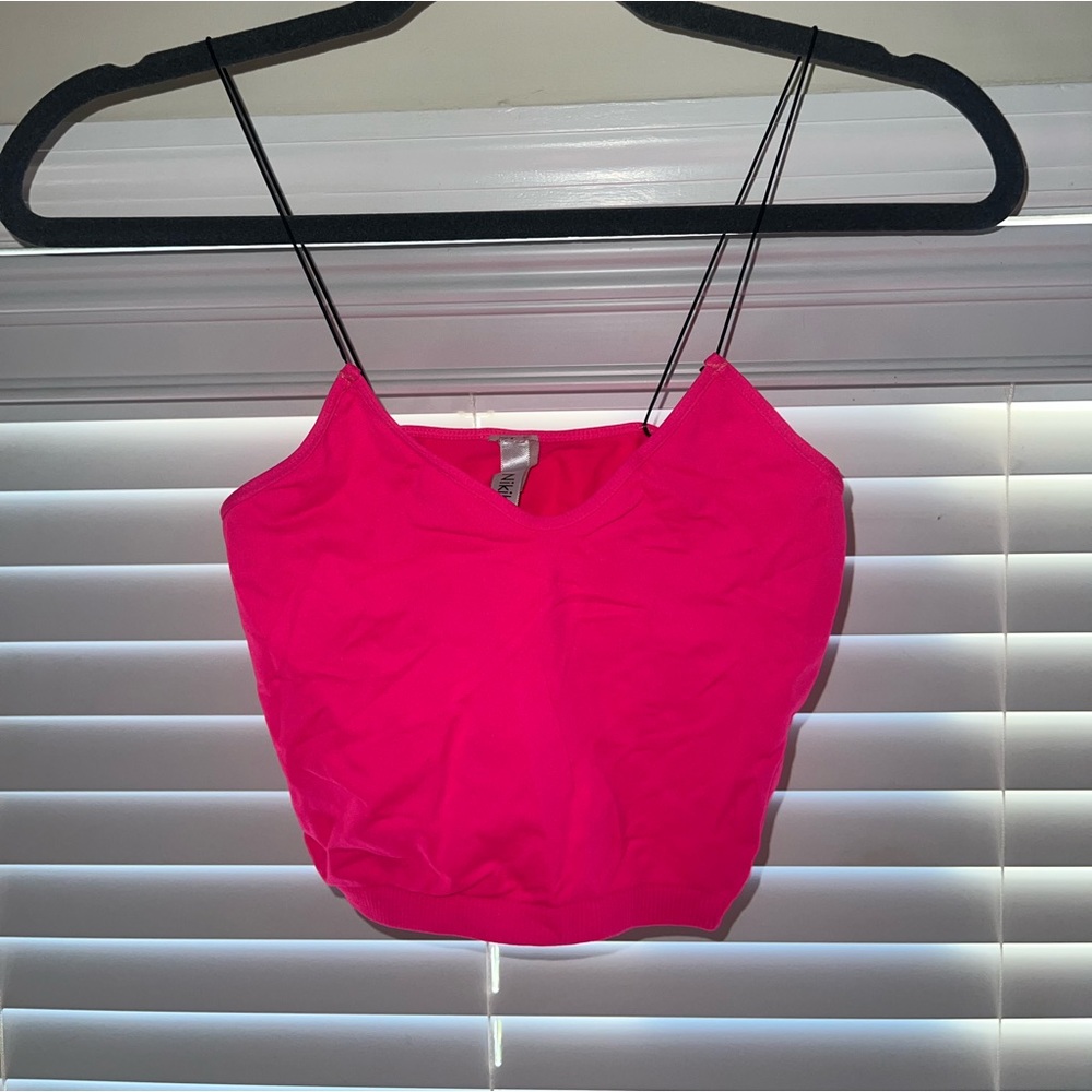 Hot pink cami top one size